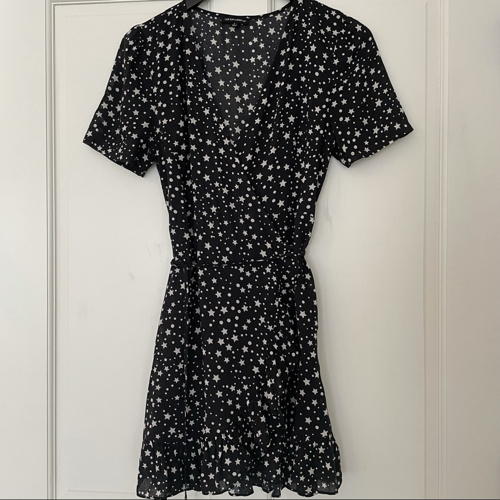 Short wrap dress